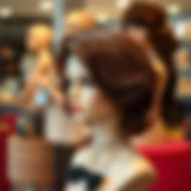 Styling options for versatile wigs displayed on a mannequin