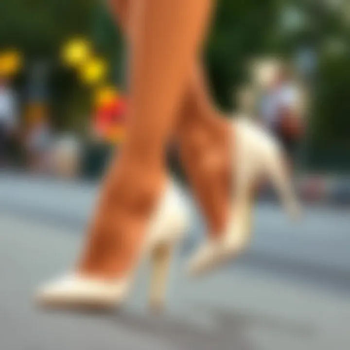 Stylish ways to wear white heels