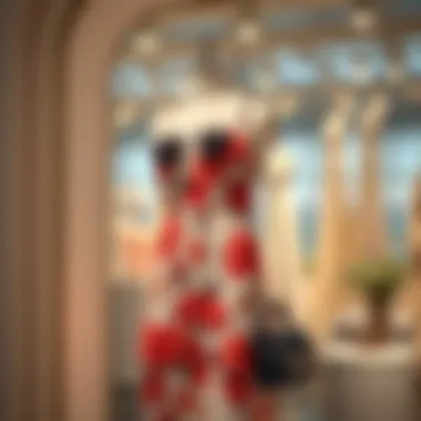 Stylish sun dress paired with accessories on a mannequin