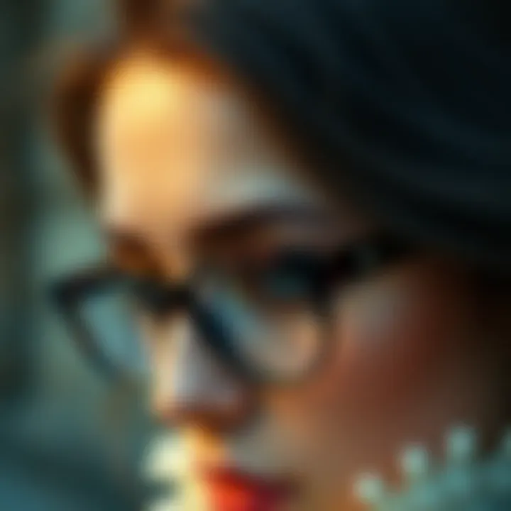 Artistic Gothic Aesthetic in Eyewear Artistic representation of the gothic aesthetic in eyewear