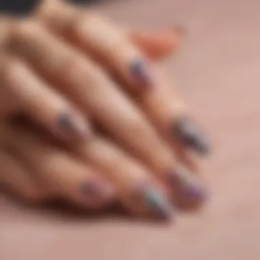 Close-up of a variety of beauty sticker nail wraps showcasing different designs