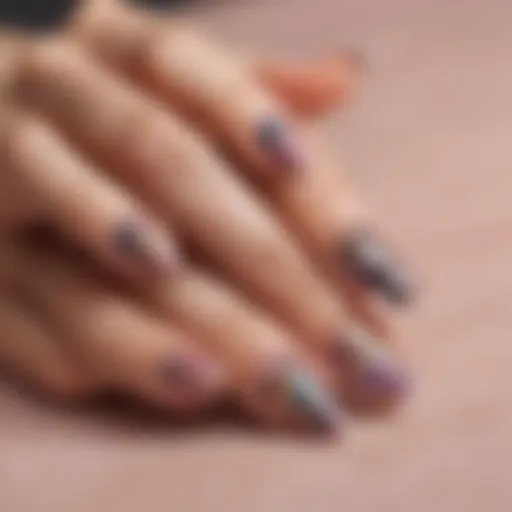 Close-up of a variety of beauty sticker nail wraps showcasing different designs