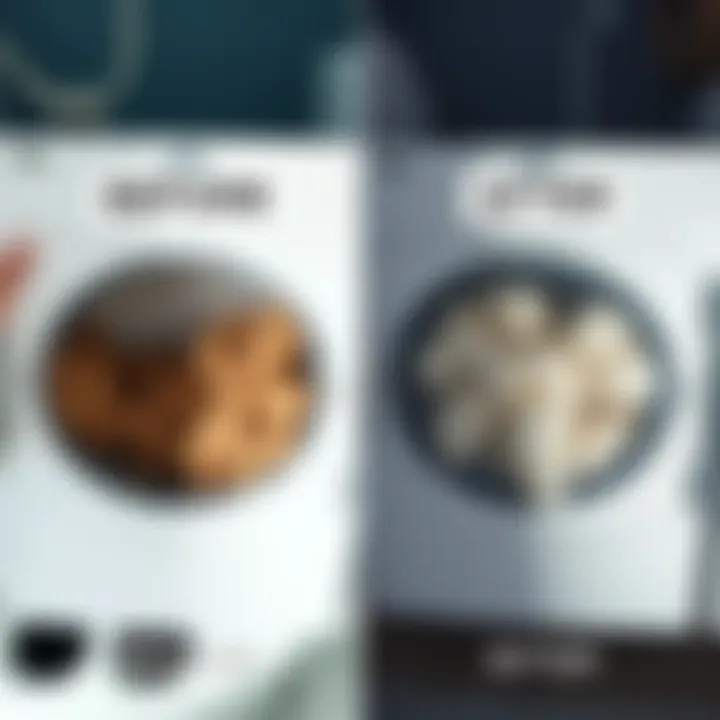 A before and after comparison of a lint trap showing removal of excess lint