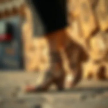 Stylish bohemian shoes paired with eclectic fashion outfits