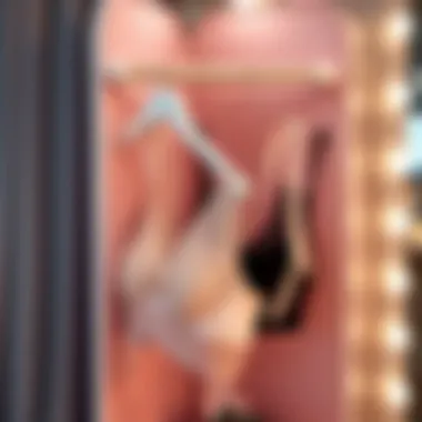 Elegant design of a bra hanger organizer showcasing multiple compartments