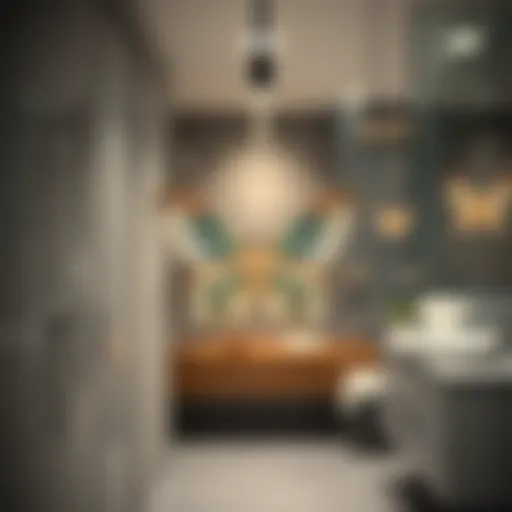 Butterfly Shower Hooks in Modern Design Elegant butterfly shower hooks in a modern bathroom setting