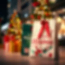 Stylish Christmas reusable bag with festive design