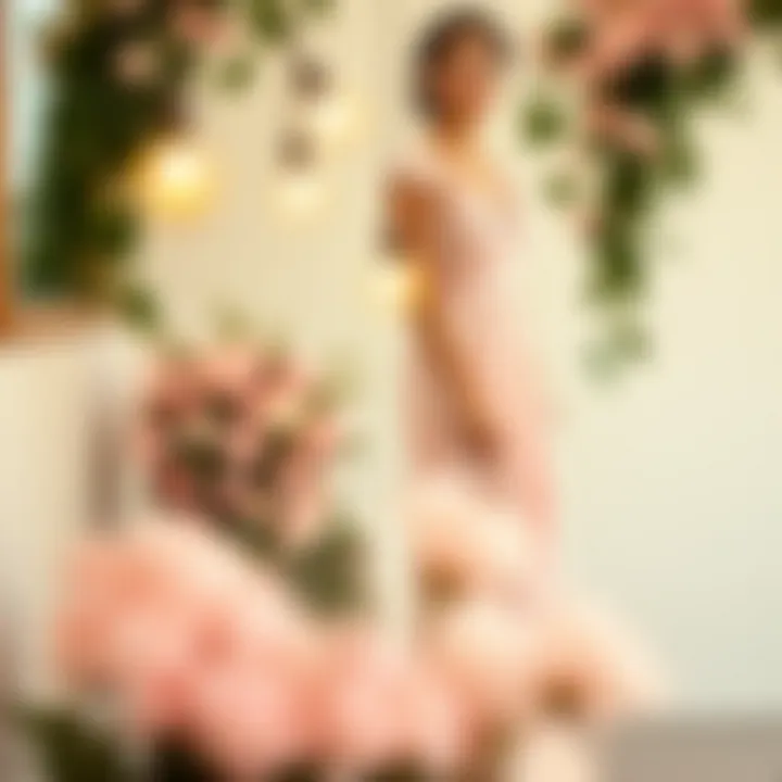 Sophisticated midi dress in pastel color