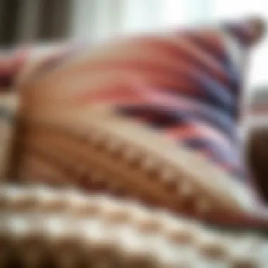 Close-up of a personalized 3D photo throw pillow showcasing intricate details