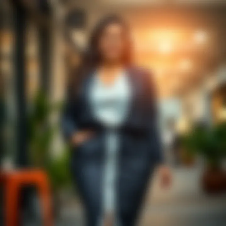 Stylish plus size dress suitable for professional settings