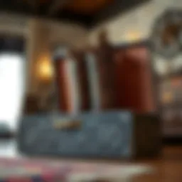 Elegant cowboy boot storage box with intricate design