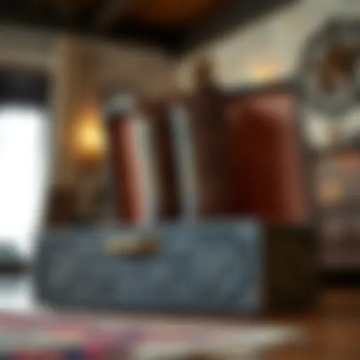 Elegant cowboy boot storage box with intricate design