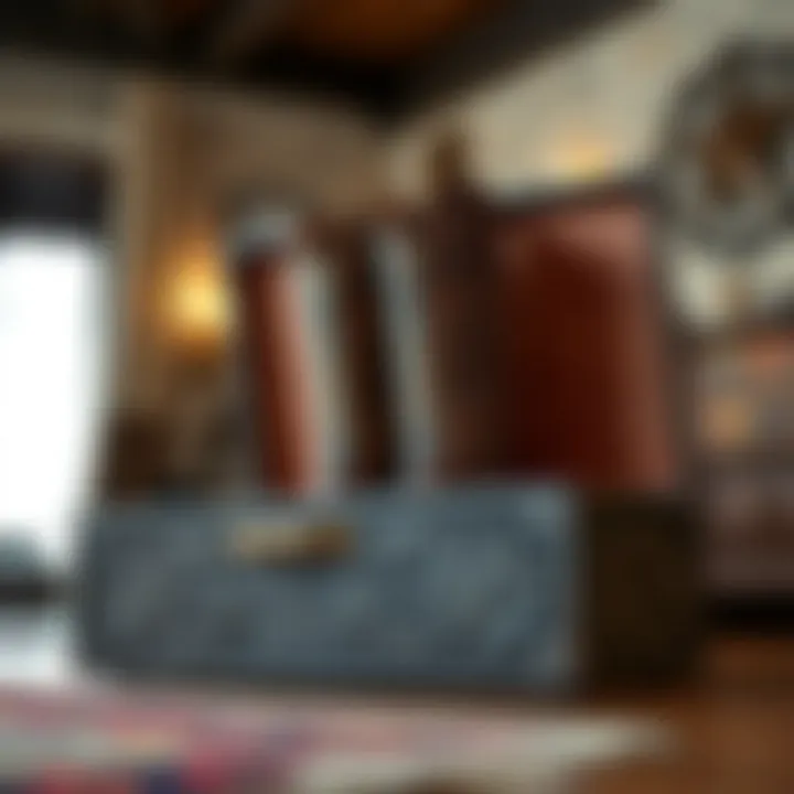 Elegant cowboy boot storage box with intricate design