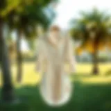 The Elegance of Curved Hem Shirt Dresses Elegant curved hem shirt dress displayed in a natural setting