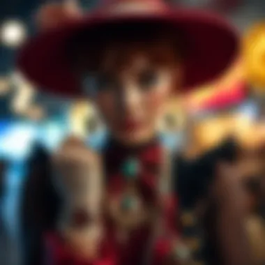 Enhancing Accessories for Authenticity Accessories like gloves and jewelry enhancing the costume