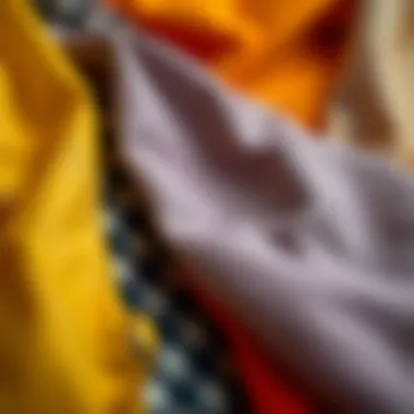 Diverse Fabric Choices for Costume Design Fabric swatches representing different choices for the costume