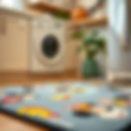 Disney anti-fatigue mat featuring whimsical character designs