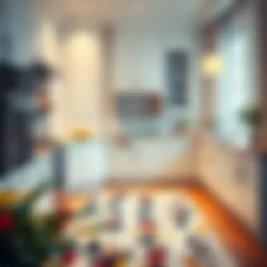 Elegant Kitchen Setting with Disney Mat Elegant kitchen setting with Disney anti-fatigue mat