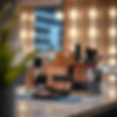 Elegant dust proof makeup organizer showcasing a modern design