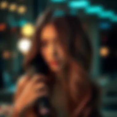 Adjustable temperature hair straightener showcasing advanced technology