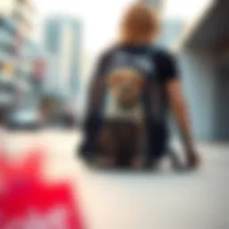 A stylish clear pet carrier backpack showcasing its ergonomic design in an urban setting.