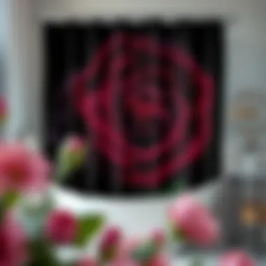 Maintenance tips for keeping black rose shower curtains vibrant and fresh