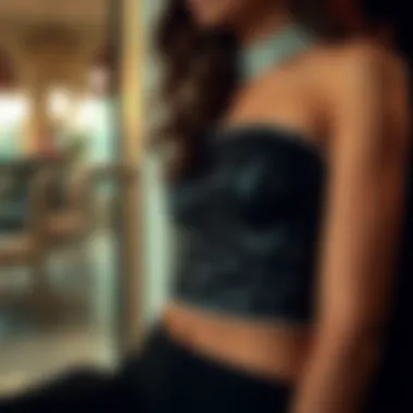 Essential Care Instructions to Preserve Elegance Care instructions for maintaining the black sequin tube top in pristine condition