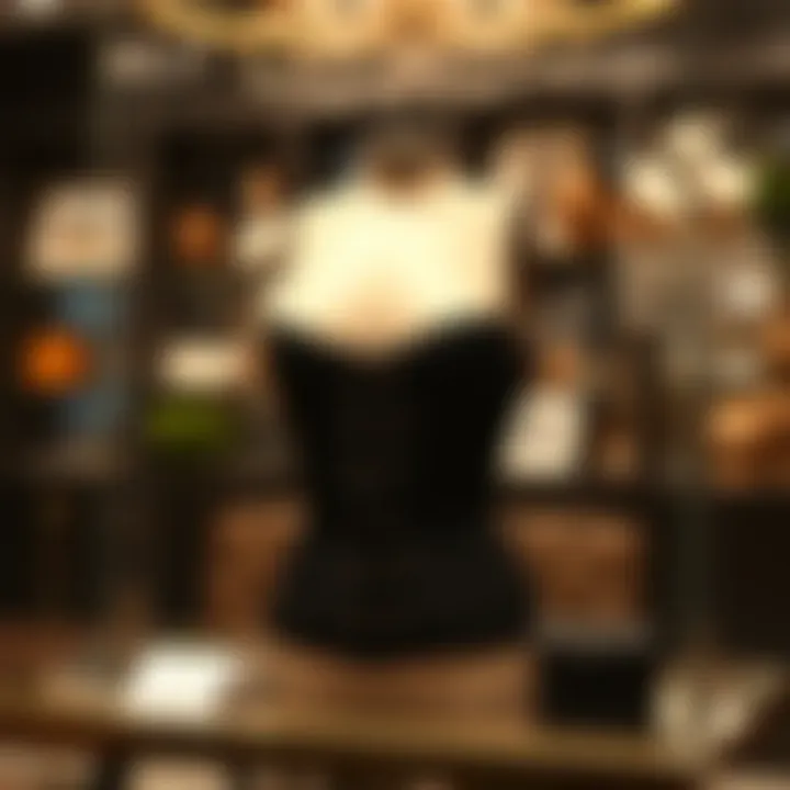 Stylish Waist Trainer Display A fashionable waist trainer showcased in an elegant setting