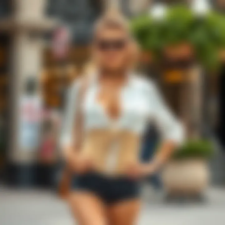 Outfit Styled with a Waist Trainer A stylish outfit complemented by a waist trainer