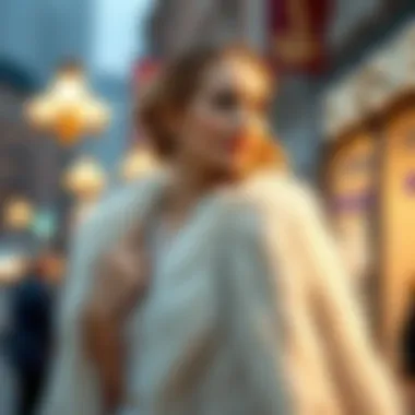 Stylish Bride with Contemporary Fur Cape Stylish bride showcasing a contemporary fur cape