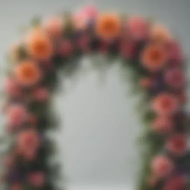 Creative flower garland design for a unique ambiance