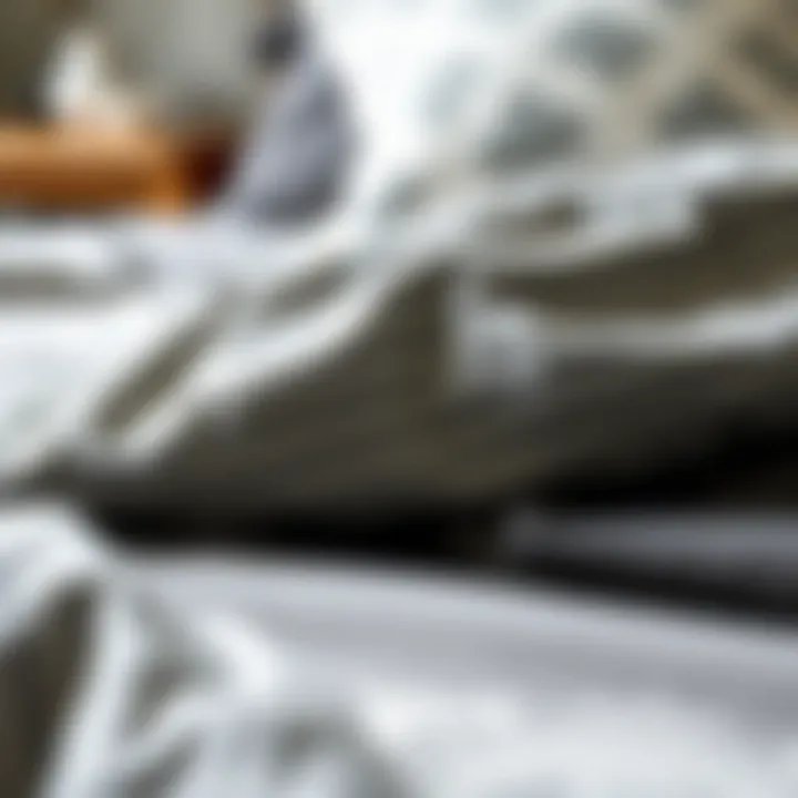 Soft Fabric and Intricate Patterns Close-up of soft fabric and intricate patterns of a comforter