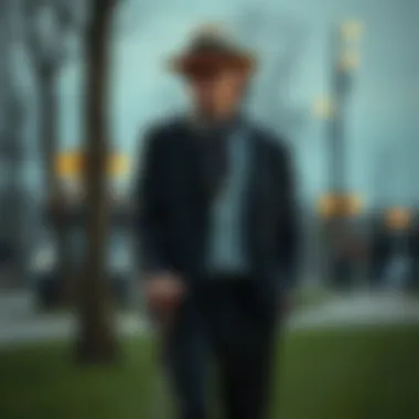 Confidence and Style with a Cane Stylishly dressed individual confidently using a cane