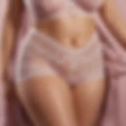 An array of luxurious fabrics showcasing the texture of plus size sexy underwear