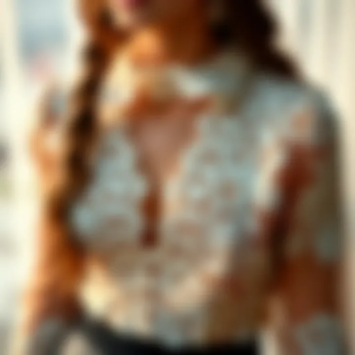 Elegant Lace: Timeless Fashion Statement Elegant lace patterns for festive outfits