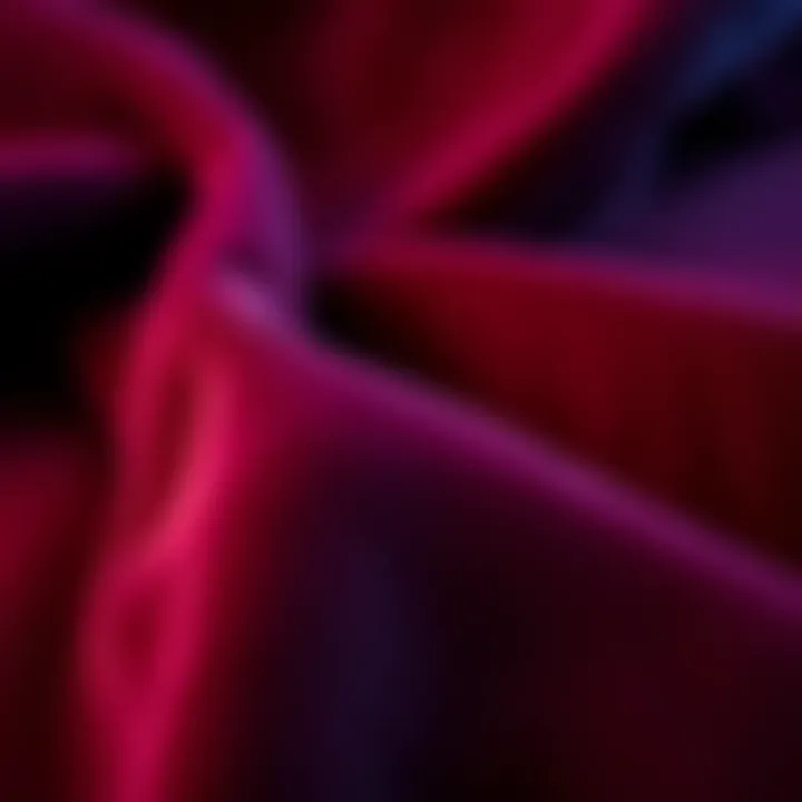 Luxurious Velvet for New Year's Attire Luxurious velvet fabric in deep hues
