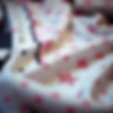 Custom Fabric Patterns for Nightgowns Close-up of customized fabric patterns