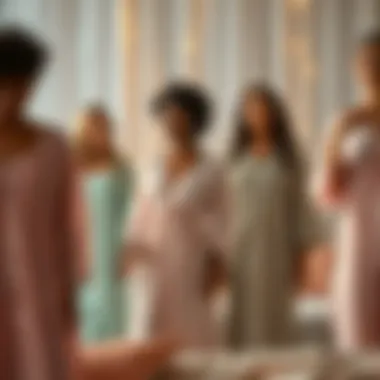 Trendy nightgown collection showcasing diversity