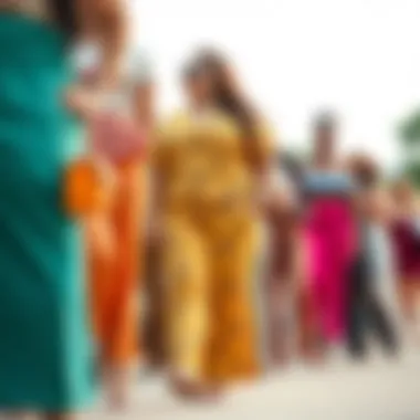 Diverse range of colors and patterns available in flare capris