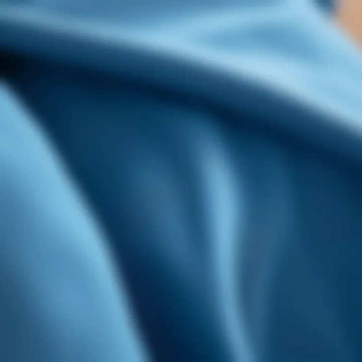Close-up of fabric texture highlighting comfort and quality