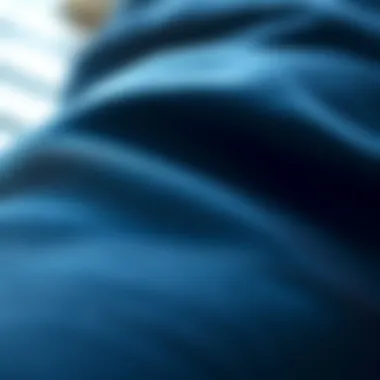 Close-up of Fabric Texture Close-up of fabric texture of pull on denim jeggings