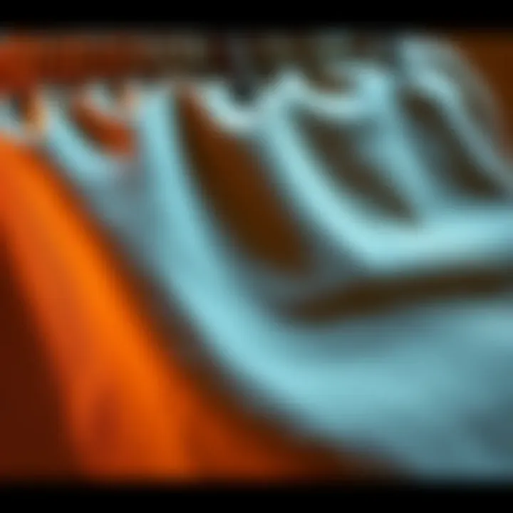 Close-up of sauna pants fabric showcasing breathability