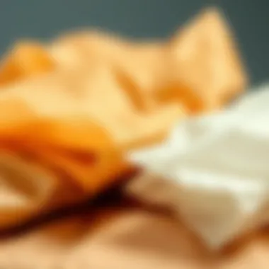 Unique Material Characteristics Close-up of glassine bag materials highlighting their unique texture