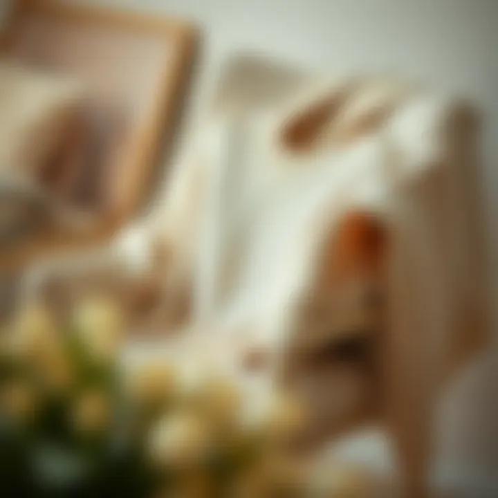 Elegant Cozy Knit Sweater Cozy knit sweater draped elegantly on a chair