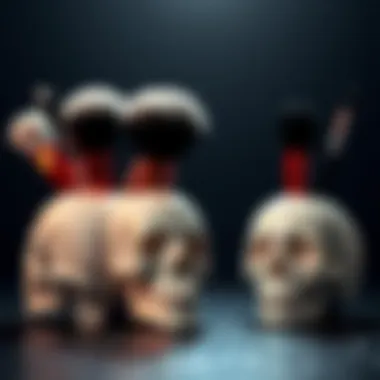 Maintaining Skull Brush Holders Care techniques for maintaining skull makeup brush holders