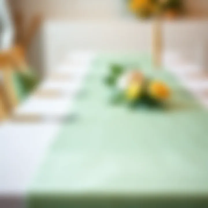Care Tips for Mint Green Satin Table Runners Caring for mint green satin table runners with proper maintenance tips