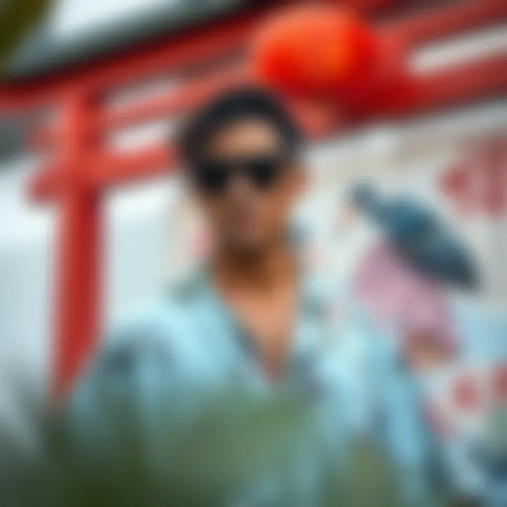 Exploring the Allure of Men’s Crane Print Kimonos Paired with Shorts Summary