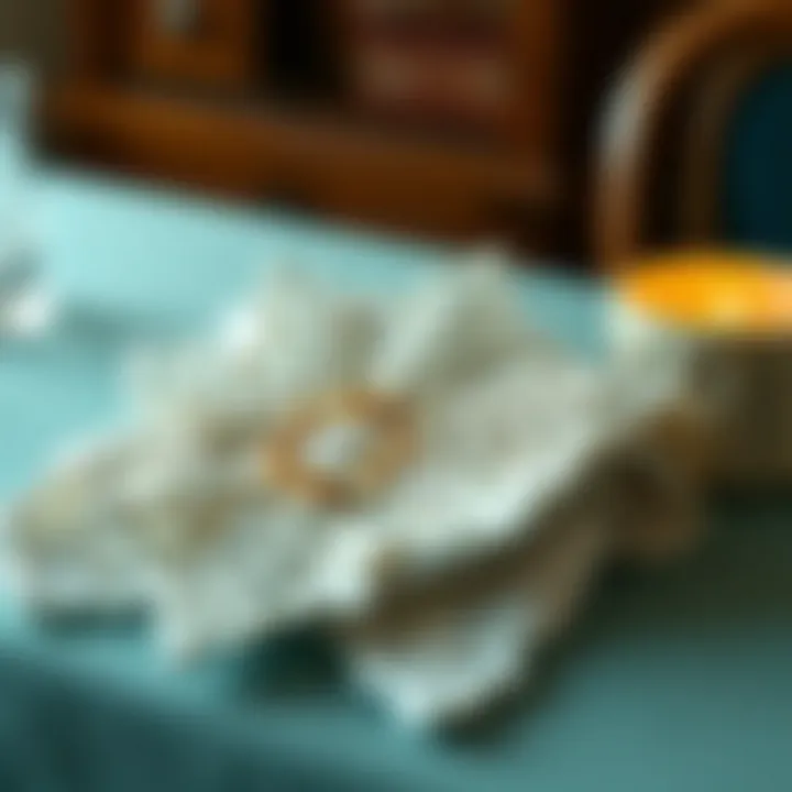 Eco-friendly materials used in creating snowflake napkins for sustainable dining