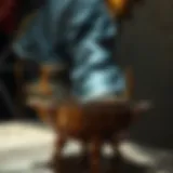 Intricately Designed Copper Incense Burner An ornate copper incense burner showcasing intricate craftsmanship