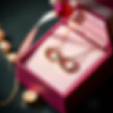 Stunning Gift Presentation for Infinity Necklaces Infinity necklace elegantly presented in a gift box